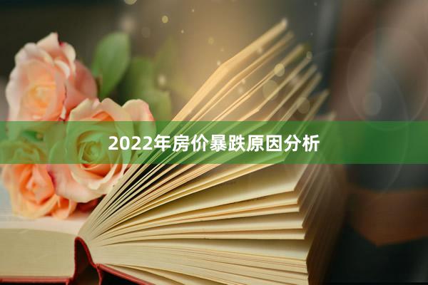 2022年房价暴跌原因分析